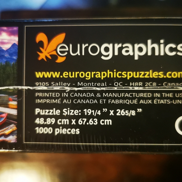 Eurographics Canoes On The Lake 1000 Piece Puzzle - Picture 4 of 4